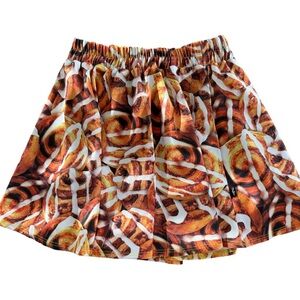 Zara Terez Platinum Girls Cinnamon Roll Skater Skirt NWT Size XL